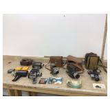 Vintage movie cameras and accessories