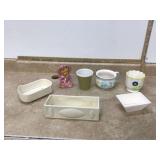 Old plant holders for houseplants