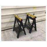 Sawhorses with adjustable height