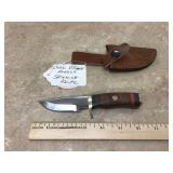 DARK BROWN HANDLE SKINNING KNIFE