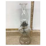 Vintage lamp with glass chimney