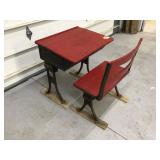 ANTIQUE SCHOOL DESK
