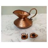 Copper pitcher and magnets
