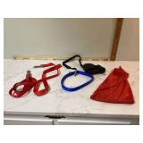 DOG LEASHES AND COLLAR