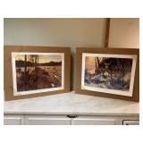 2 SIGNED BUCK PRINTS