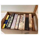 Various hardcover books