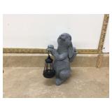 Plastic bunny with lantern