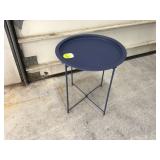 Metal outdoor side table durable weather-resistant functional