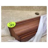 Brand new 36 Pottery Barn shelf with crown molding and built-in