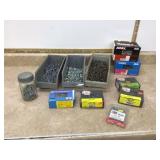 Various nails and screws