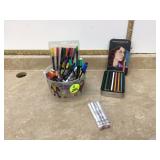 Colorful tools for drawing and coloring