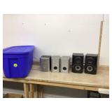 Large Tote with Lid for Multiple Speakers - Ideal for Organizing and