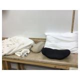 Cozy sleep setup 2 back pillows bed pillow lap blanket