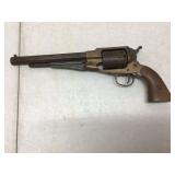 Six-shot black powder pistol unmarked