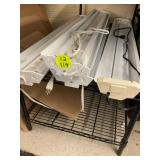 4 Vintage Mid Century Modern Fluorescent Ceiling Light Fixtures - 3