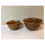 2 USA STONEWARE BOWLS