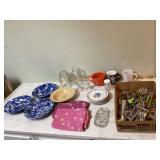 Dining essentials plates utensils glassware mugs