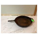Large durable cast iron skillet