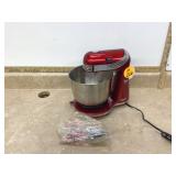 Compact red mixer for countertops Compact red mixer for countertops