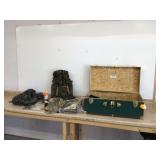 ASSORTED HUNTING SUPPLIES IN TRUNK ASSORTED HUNTING SUPPLIES IN TRUNK