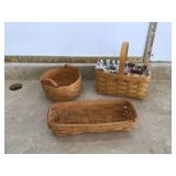 3 LONGABERGER BASKETS 3 LONGABERGER BASKETS