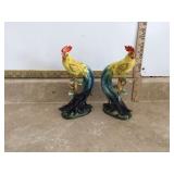 2 large Ardco rooster statues 2 large Ardco rooster statues