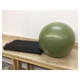 EXERCISE BALL AND STEP EXERCISER EXERCISE BALL AND STEP EXERCISER