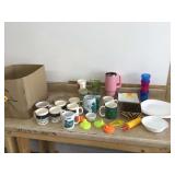 Various mugs and dishes Various mugs and dishes