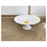 Vintage milk glass cake stand Vintage milk glass cake stand