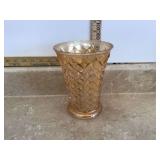 CARNIVAL GLASS VASE - GLASS CARNIVAL GLASS VASE - GLASS