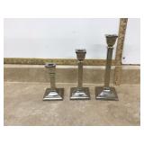 3 METAL CANDLE HOLDERS - HOME DECOR 3 METAL CANDLE HOLDERS - HOME DECOR