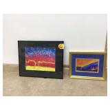 2 FRAMED PAINTINGS 2 FRAMED PAINTINGS
