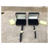 Pair of matching McDonalds watches with cases Pair of matching McDonalds watches with cases