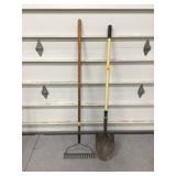 GARDEN RAKE AND SHOVEL - LAWN & GARDEN GARDEN RAKE AND SHOVEL - LAWN & GARDEN