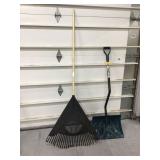 Yard tools for leaves and snow Yard tools for leaves and snow