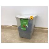 Sunflower seeds in container Sunflower seeds in container