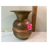 11 tall brass copper Union Pacific Railroad spittoon