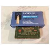 Two types of ammunition