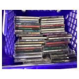 40 new sealed music CDs in milk crate
