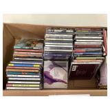 A diverse collection of music CDs