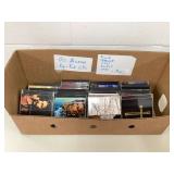 Collection of popular rock music CDs