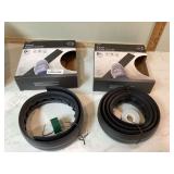 Two floor cord cover rolls one new one partial