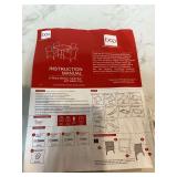 New wicker table with glass top no chairs