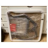 Modern sleek glass bistro table