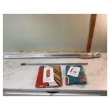 New flag pole with ice cream and sub advertisements