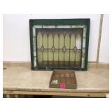 ANTIQUE STAINED GLASS WINDOW - VINTAGE