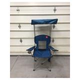 FOLD-UP CAMP CHAIR WITH SHADE
