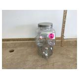 Colorful skull-shaped party beverage dispenser