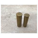 Empty vintage Winchester brass shotgun shells
