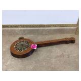 VINTAGE WOODEN BANJO CLOCK